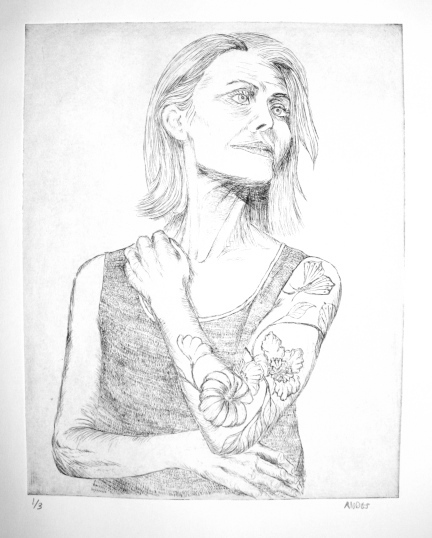 woman with tattoos